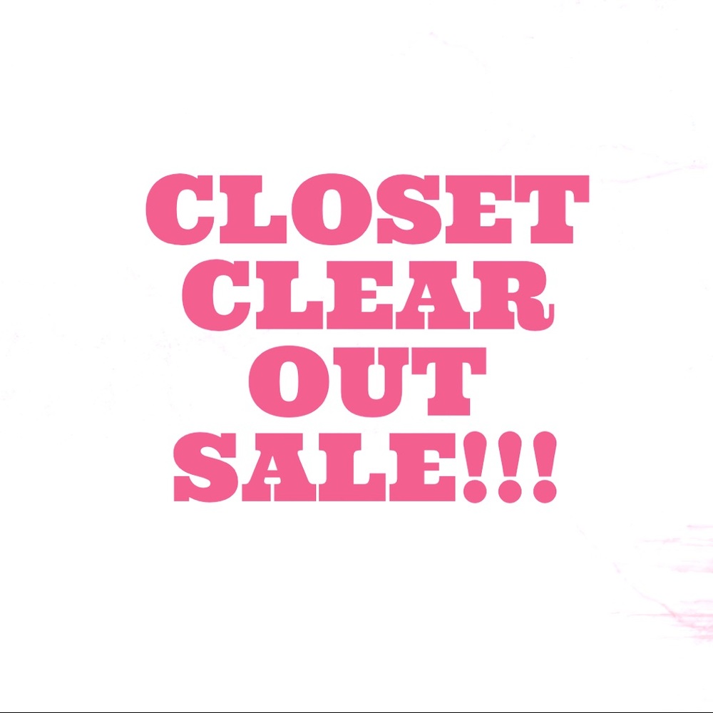 Closet clearance SALE!!